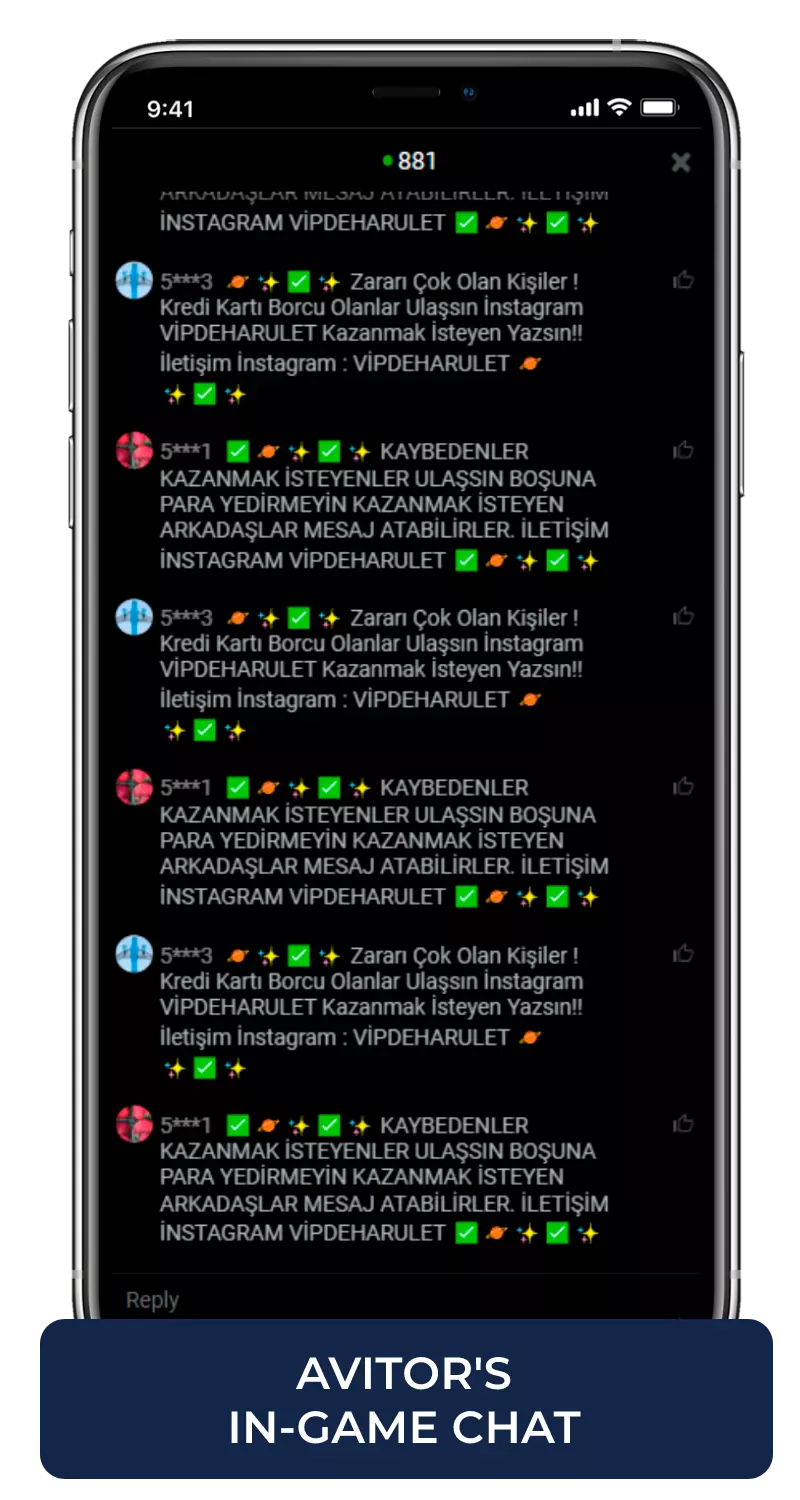 game chat aviator